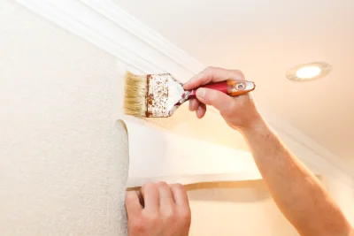 Pose de papier peint à Moudeyres — revêtements muraux et toiles de verre